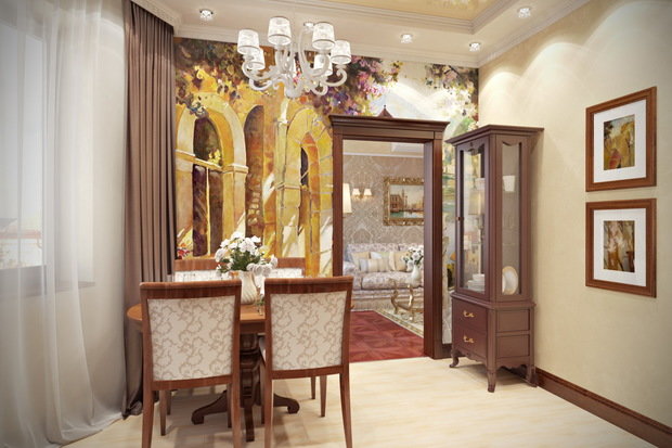 Фото из портфолио Шоколадно-золотистая классика – фотографии дизайна интерьеров на INMYROOM