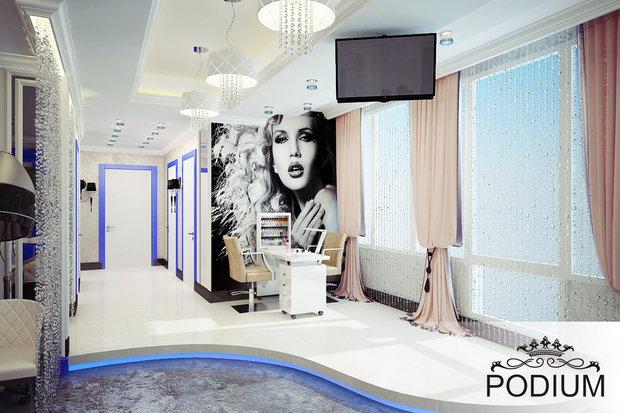 Фото из портфолио Салон красоты в гламурном стиле – фотографии дизайна интерьеров на INMYROOM