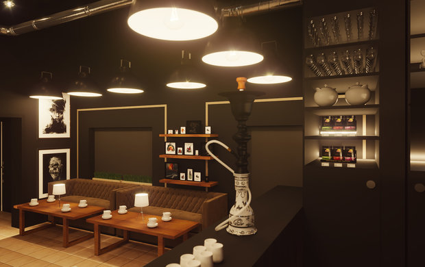 Фото из портфолио Кальянная – фотографии дизайна интерьеров на INMYROOM