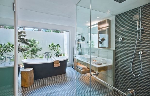 Фотография: Ванная в стиле Эко, Гид – фото на INMYROOM Фотография: Ванная в стиле Эко, Гид – фото на INMYROOM