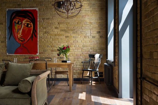 Фотография: Кухня и столовая в стиле Лофт, Квартира, Студия, Проект недели, Киев, Старый фонд, Юрий Зименко, Андрей Авдеенко, Кирпичный дом, Более 90 метров – фото на INMYROOM