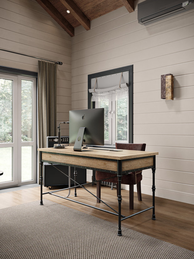 Фотография: Кабинет в стиле Лофт, Современный, Дом, Проект недели, Московская область, 4 и больше, Более 90 метров, Aiya Design, ПРЕМИЯ INMYROOM – фото на INMYROOM