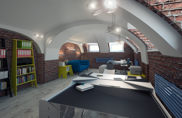 Фото из портфолио Эскиз визуализация офисных помещений – фотографии дизайна интерьеров на INMYROOM