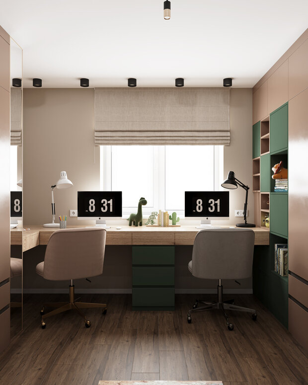 Фото из портфолио Проект квартиры для семьи с детьми – фотографии дизайна интерьеров на INMYROOM