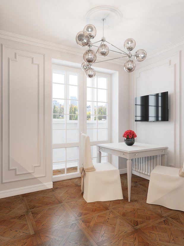 Фото из портфолио Невесомая классика – фотографии дизайна интерьеров на INMYROOM