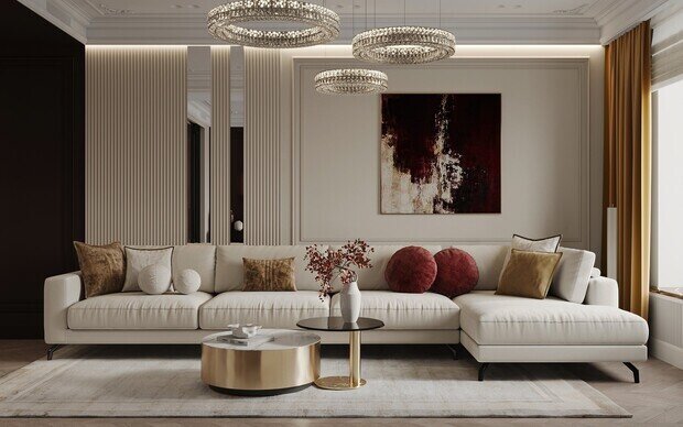 Фото из портфолио Дизайн-проект квартиры в ЖК «Victory Park Residences (Виктори Парк Резиденсез)» в стиле неоклассика – фотографии дизайна интерьеров на INMYROOM