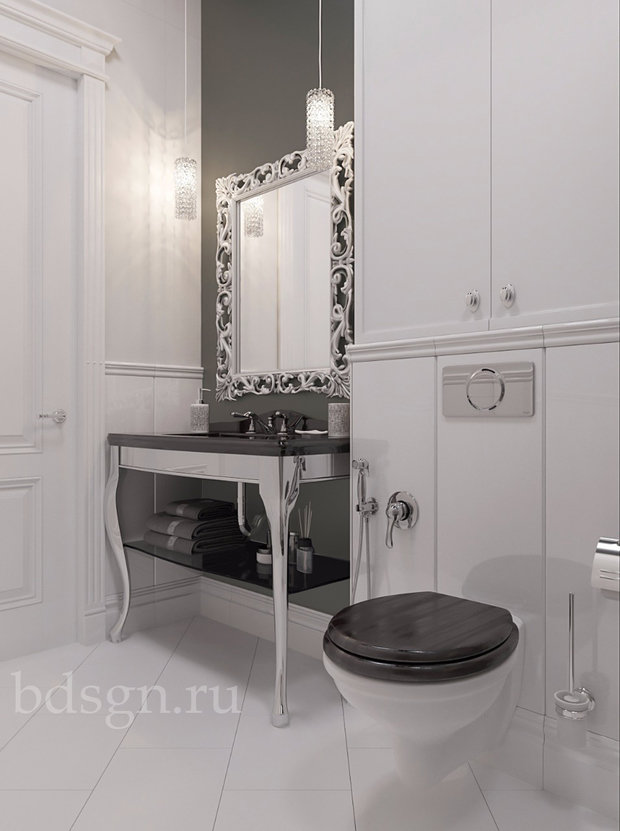 Фото из портфолио Ванная комната с оригинальной плиткой – фотографии дизайна интерьеров на INMYROOM