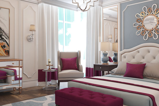 Фото из портфолио Дизайн интерьера апартаментов в ЖК "Французский квартал" – фотографии дизайна интерьеров на INMYROOM