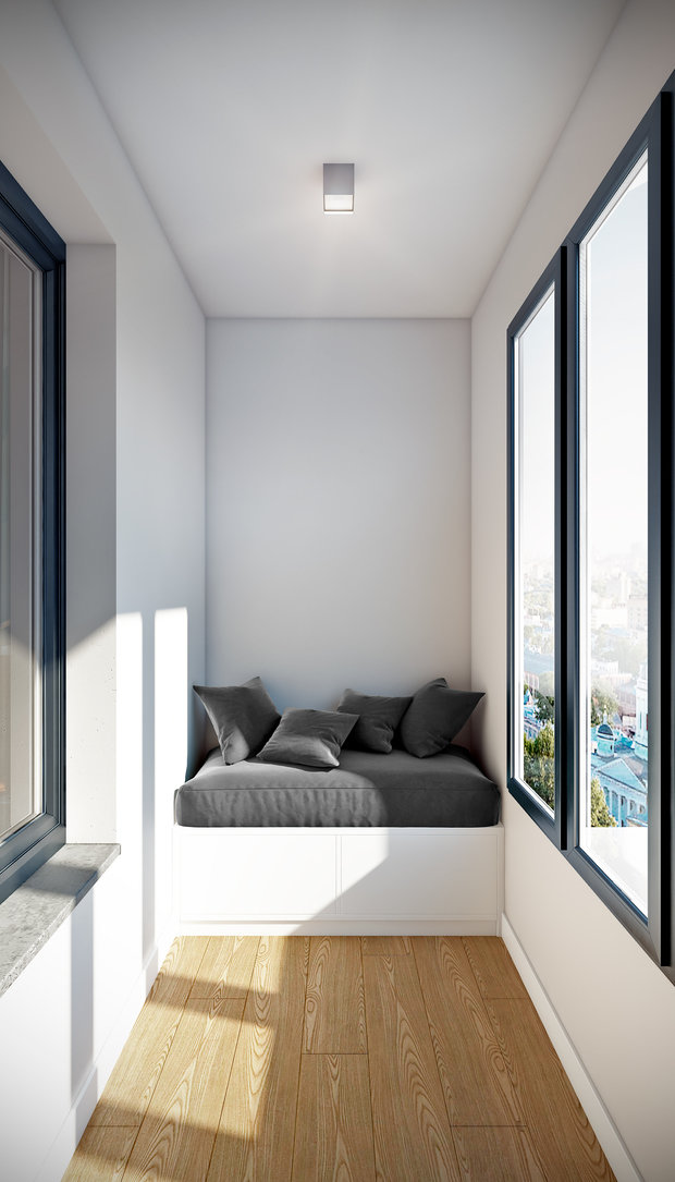 Фотография: Балкон в стиле Минимализм, Квартира, Проект недели, Москва, Co:Interior, 3 комнаты, 60-90 метров – фото на INMYROOM