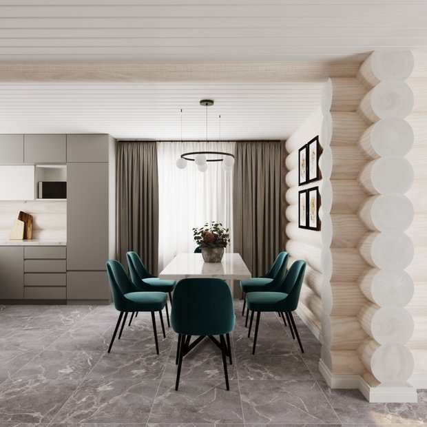 Фото из портфолио Бревенчатый дом – фотографии дизайна интерьеров на INMYROOM