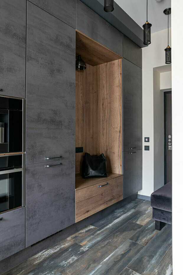 Фотография: Прихожая в стиле Лофт, Малогабаритная квартира, Квартира, Студия, Проект недели, Москва, Марина Саркисян, до 40 метров – фото на INMYROOM