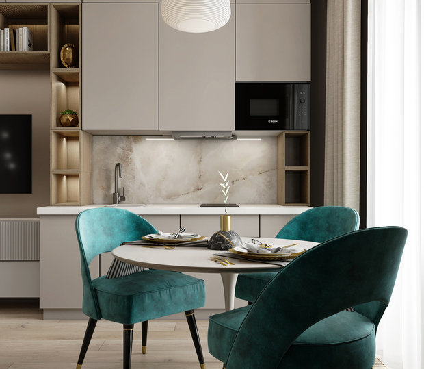 Фото из портфолио "Кофе, мята и корица" – фотографии дизайна интерьеров на INMYROOM