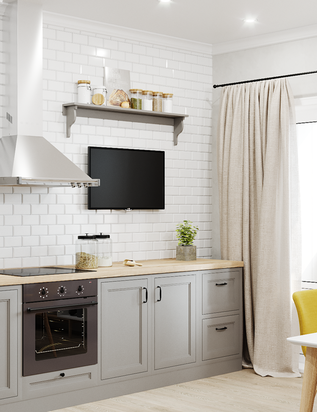 Фото из портфолио Однокомнатная квартира 39м2 – фотографии дизайна интерьеров на INMYROOM