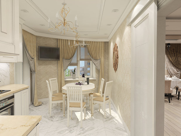 Фото из портфолио Трехкомнатная квартира в Железнодорожном – фотографии дизайна интерьеров на INMYROOM