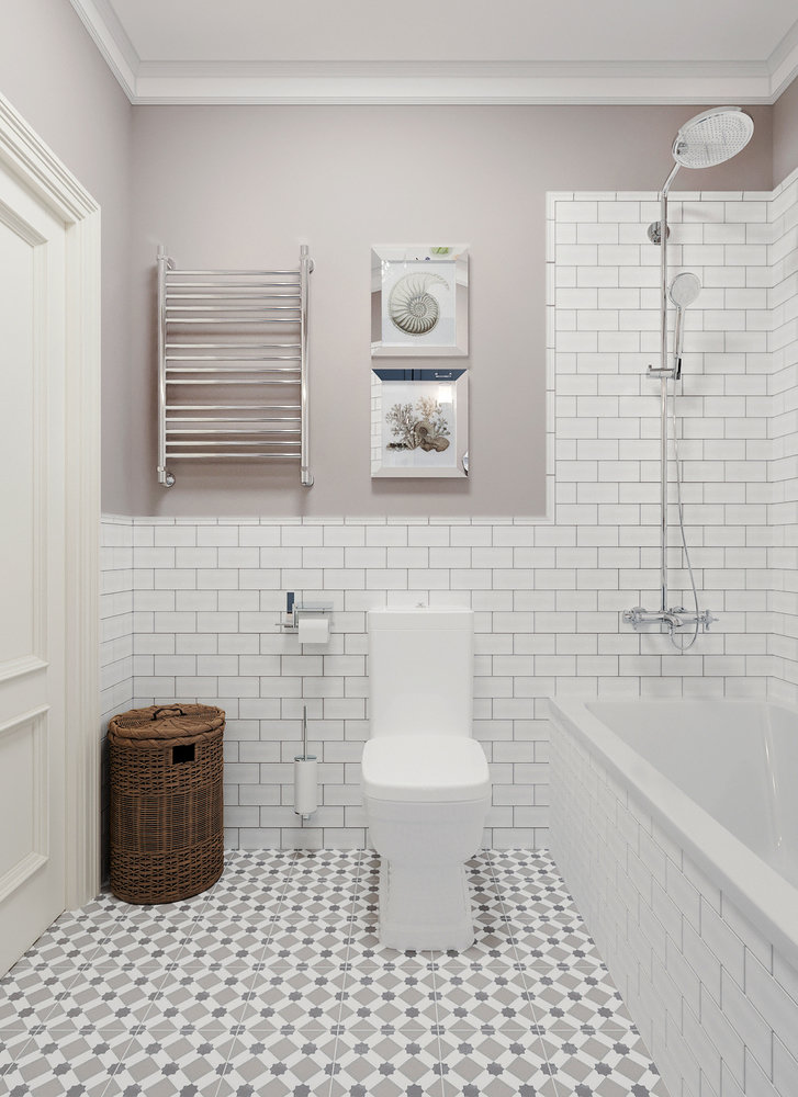 Фотография: Ванная в стиле Классический, Современный, Квартира, Проект недели, Москва, Монолитный дом, 3 комнаты, 60-90 метров, Ольга Бойцова – фото на INMYROOM Фотография: Ванная в стиле Классический, Современный, Квартира, Проект недели, Москва, Монолитный дом, 3 комнаты, 60-90 метров, Ольга Бойцова – фото на INMYROOM