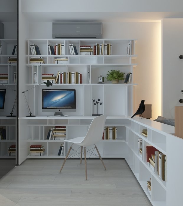 Фото из портфолио Яркий минимализм – фотографии дизайна интерьеров на INMYROOM