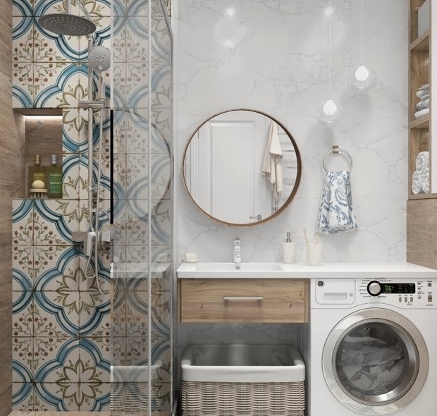 Фото из портфолио Квартира в стиле Кантри 55 м2 – фотографии дизайна интерьеров на INMYROOM