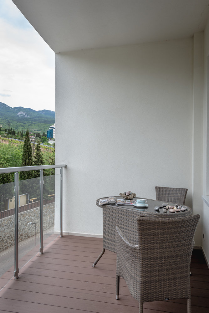 Фотография: Балкон в стиле Современный, Квартира, Крым, Проект недели, 2 комнаты, 40-60 метров, Ялта, Анастасия Чумак – фото на INMYROOM