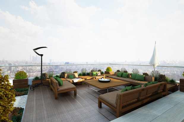 Фото из портфолио Пентхаус двухуровневый – фотографии дизайна интерьеров на INMYROOM