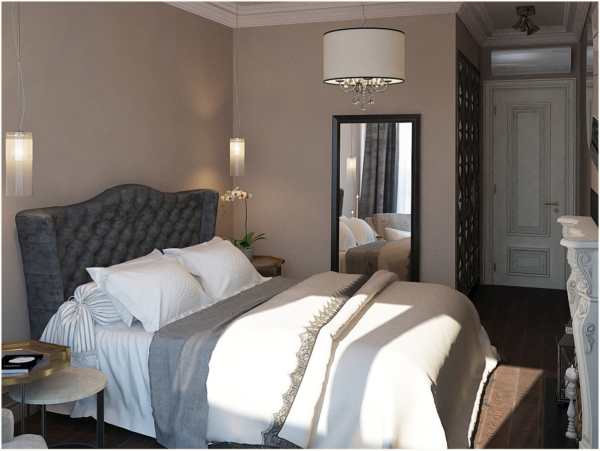 Фотография: Спальня в стиле Прованс и Кантри, Эклектика, Квартира, Цвет в интерьере, Дома и квартиры, Проект недели, Серый – фото на INMYROOM