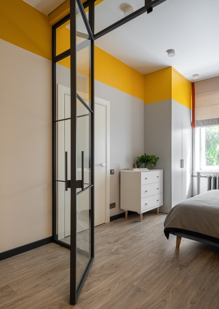 Фотография: Спальня в стиле Современный, Квартира, Проект недели, Москва, Хрущевка, 3 комнаты, 40-60 метров, II-14, Лидия Напреенко – фото на INMYROOM Фотография: Спальня в стиле Современный, Квартира, Проект недели, Москва, Хрущевка, 3 комнаты, 40-60 метров, II-14, Лидия Напреенко – фото на INMYROOM