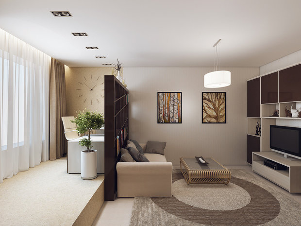 Фото из портфолио Гостевая комната в квартире – фотографии дизайна интерьеров на INMYROOM