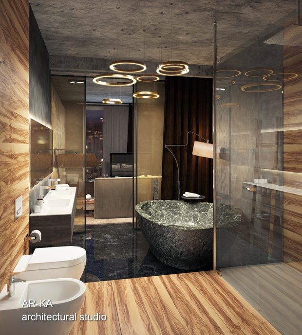 Фото из портфолио LUX Лофт на Мосфильмовской – фотографии дизайна интерьеров на InMyRoom.ru