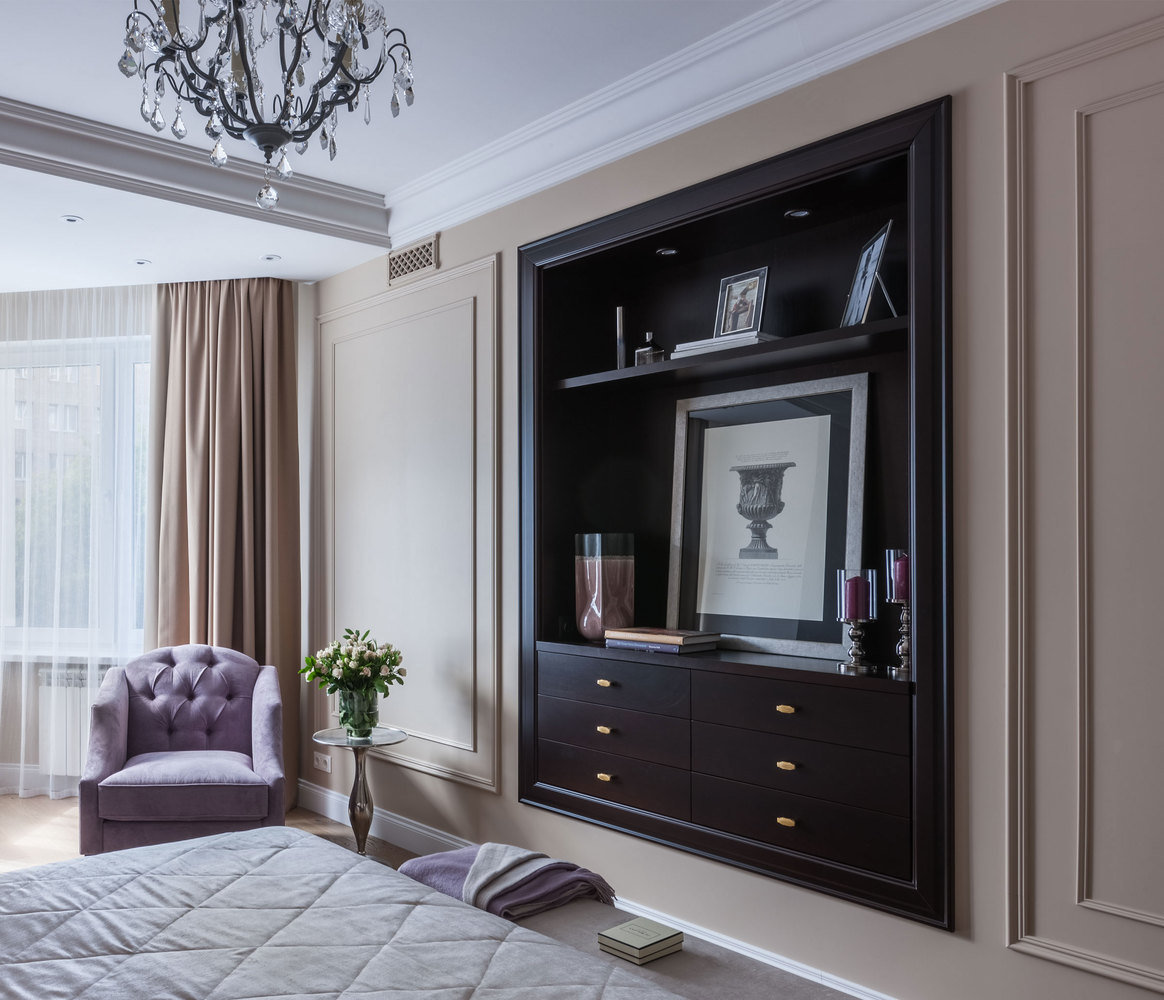 Фотография: Спальня в стиле Классический, Квартира, Проект недели, Москва, Монолитный дом, 4 и больше, Более 90 метров, Анна Максимова, ЖК «Шатер» – фото на INMYROOM Фотография: Спальня в стиле Классический, Квартира, Проект недели, Москва, Монолитный дом, 4 и больше, Более 90 метров, Анна Максимова, ЖК «Шатер» – фото на INMYROOM