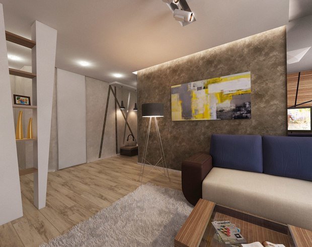 Фото из портфолио Дизайн-проект интерьера в 3к.кв. в ЖК Звезда - 1мкр. Солнечный – фотографии дизайна интерьеров на INMYROOM