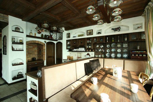 Фотография: Кухня и столовая в стиле Прованс и Кантри, Классический, Современный, Декор интерьера, Дом, Дома и квартиры, Шале, МАРХИ – фото на INMYROOM