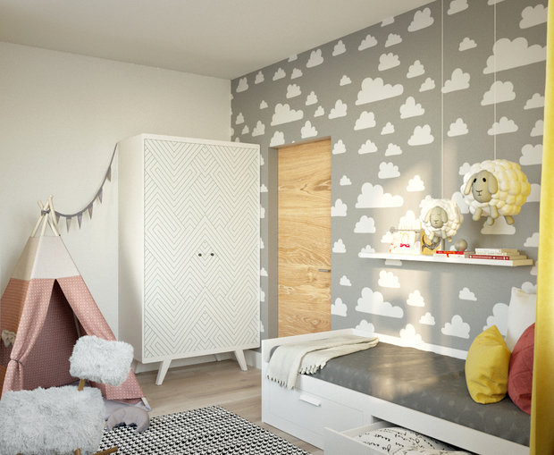 Фотография: Детская в стиле Скандинавский, Современный – фото на InMyRoom.ru