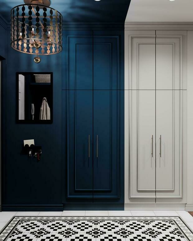 Фотография: Прихожая в стиле Современный, Эклектика, Квартира, Проект недели, Санкт-Петербург, Монолитный дом, 3 комнаты, 60-90 метров, VizDiz, Илона Ореховская – фото на INMYROOM