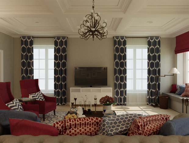 Фото из портфолио Цвет и орнамент – фотографии дизайна интерьеров на INMYROOM