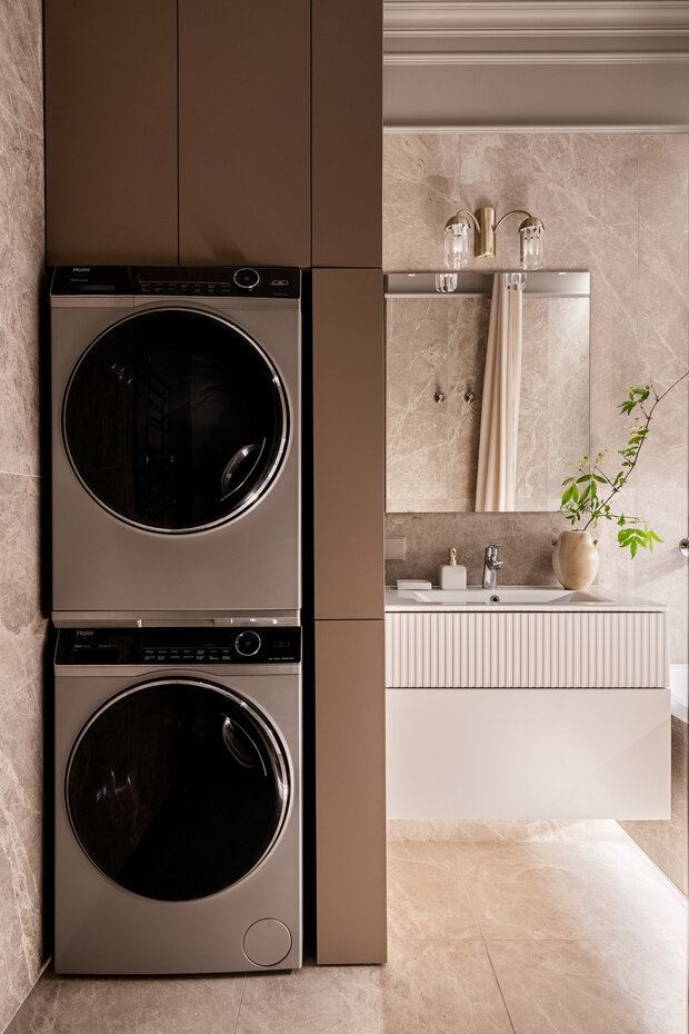 Фотография: Ванная в стиле Современный, Квартира, Проект дня, 2 комнаты, 40-60 метров, Анна Жижайкина, современный с элементами неоклассики – фото на INMYROOM