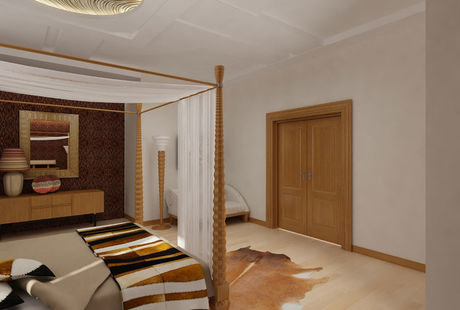 Квартира в Куркино - 120 кв.м. Проект решения спальни