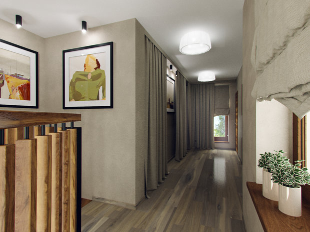 Фотография: Прихожая в стиле Современный, Эко, Дом, Проект недели, Дача, Волгоград, 4 и больше, Более 90 метров, Дизайн-студия Leгко – фото на INMYROOM