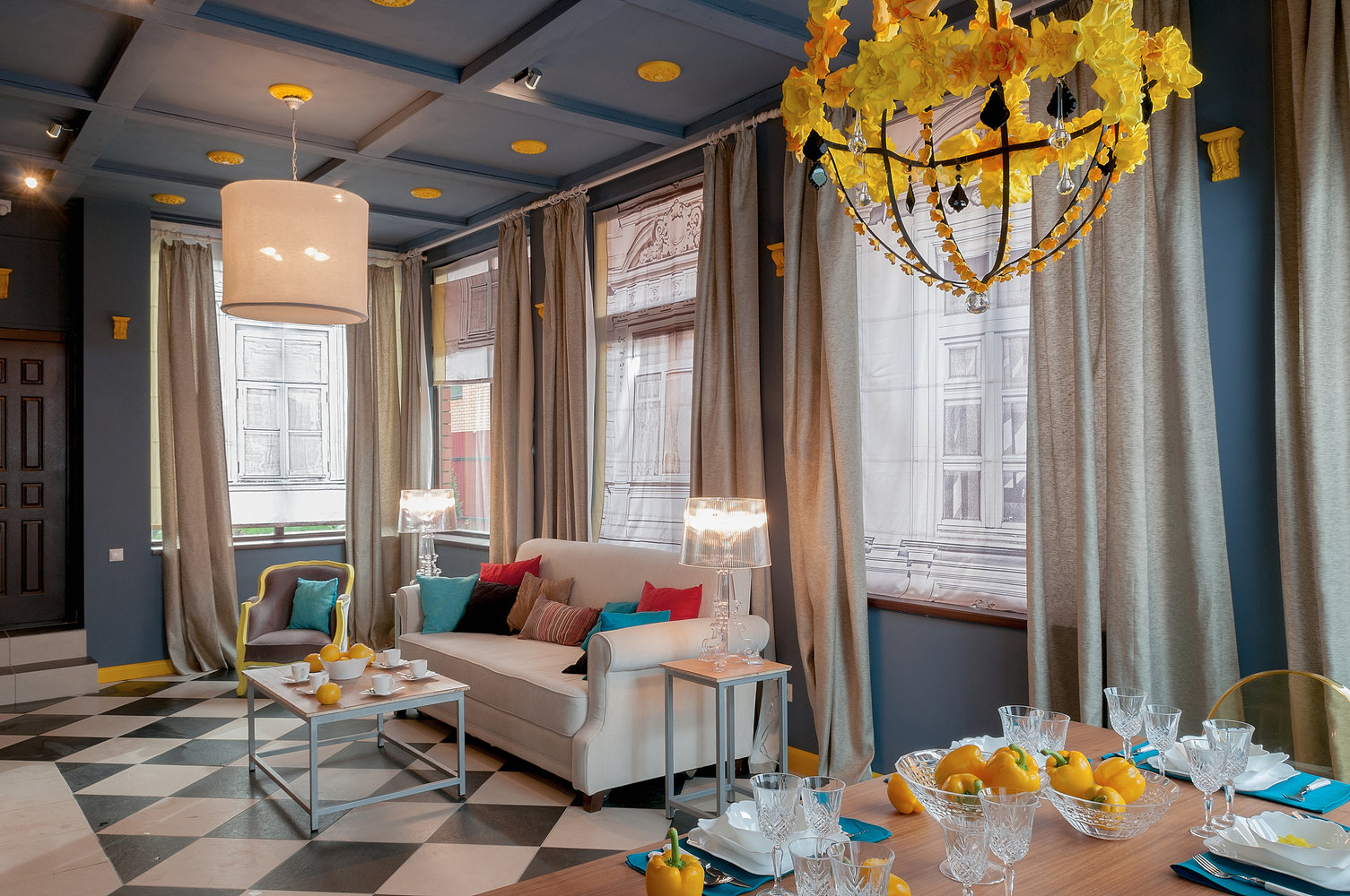 Фотография: Гостиная в стиле Современный, Эклектика, Декор интерьера, Декор дома, IKEA, Ligne Roset, Kartell, Веранда – фото на INMYROOM