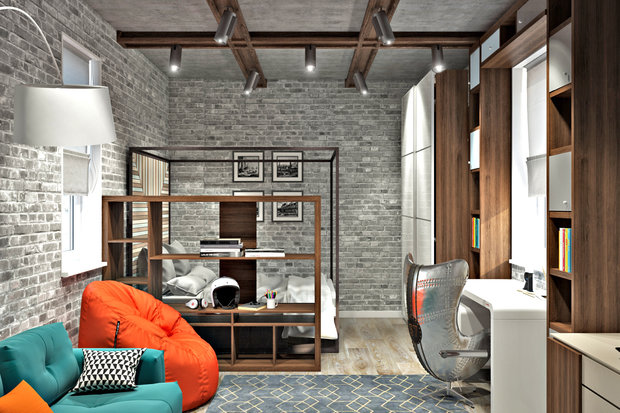 Фото из портфолио Мандариновый всплеск – фотографии дизайна интерьеров на INMYROOM