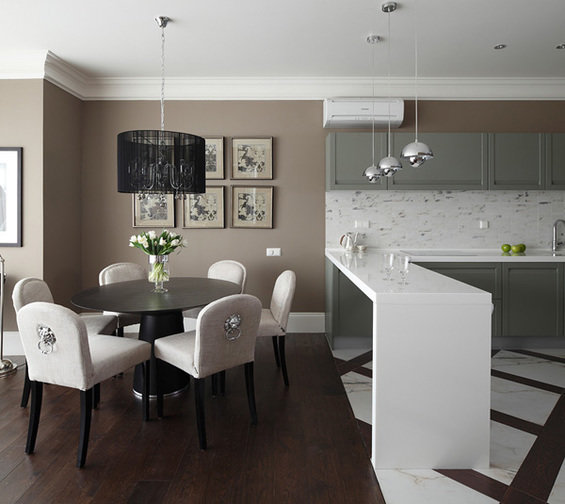 Фотография: Кухня и столовая в стиле Классический, Современный, Квартира, Дома и квартиры, Москва – фото на INMYROOM