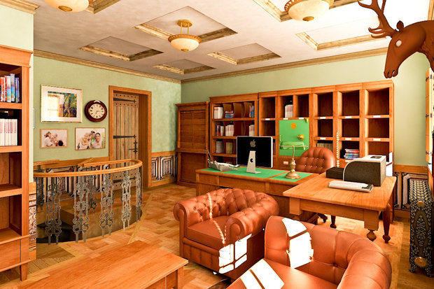 Фотография: Офис в стиле Прованс и Кантри – фото на INMYROOM