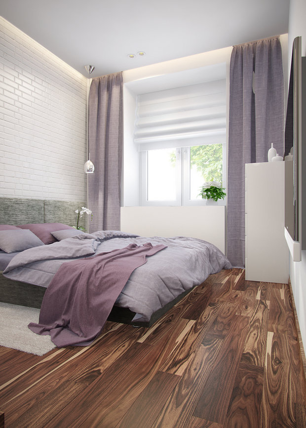 Фотография: Спальня в стиле Современный, Минимализм, Эклектика, Квартира, Проект недели – фото на INMYROOM