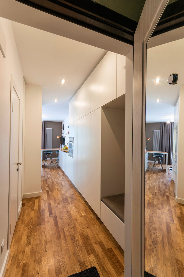 Фотография: Прихожая в стиле Современный, Минимализм, Квартира, Студия, Проект недели, до 40 метров, Маргарита Фомина, Люберецкий район – фото на INMYROOM