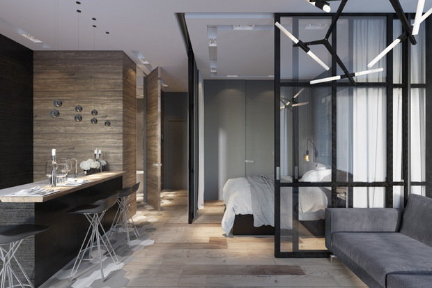 Фото из портфолио 1к квартира. Как все уместить? – фотографии дизайна интерьеров на INMYROOM
