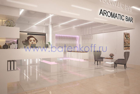 Дизайн интерьера магазина "AROMATIC BAR", г.Екатеринбург