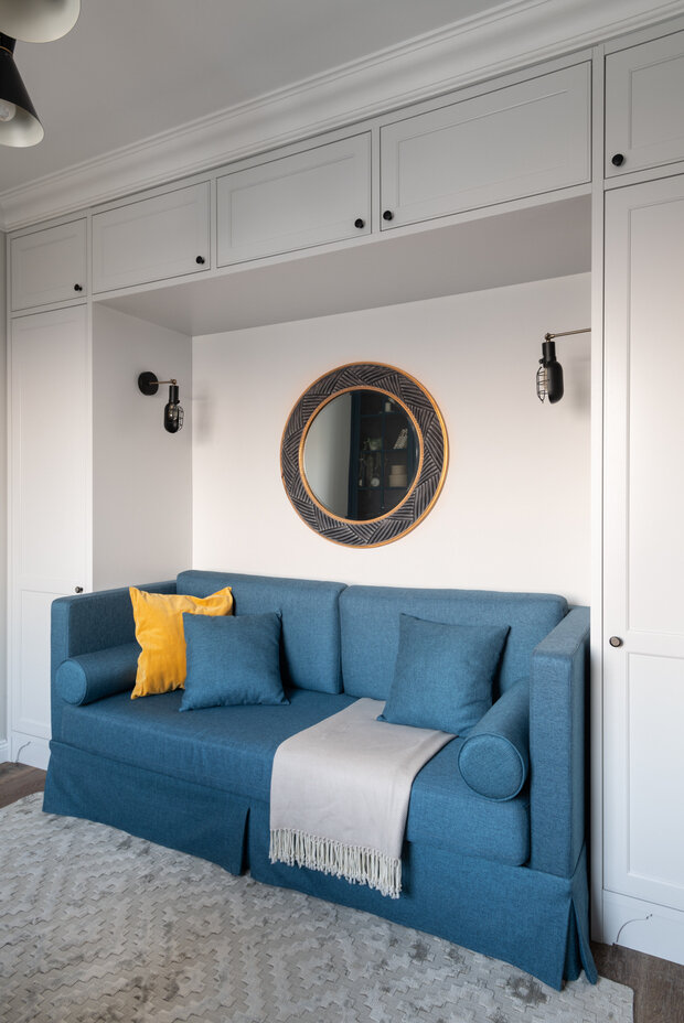 Фотография: Кабинет в стиле Классический, Современный, Квартира, Проект недели, Красногорск, Панельный дом, И-155, 4 и больше, Более 90 метров, Вера Шеверденок, Roomba Interior – фото на INMYROOM