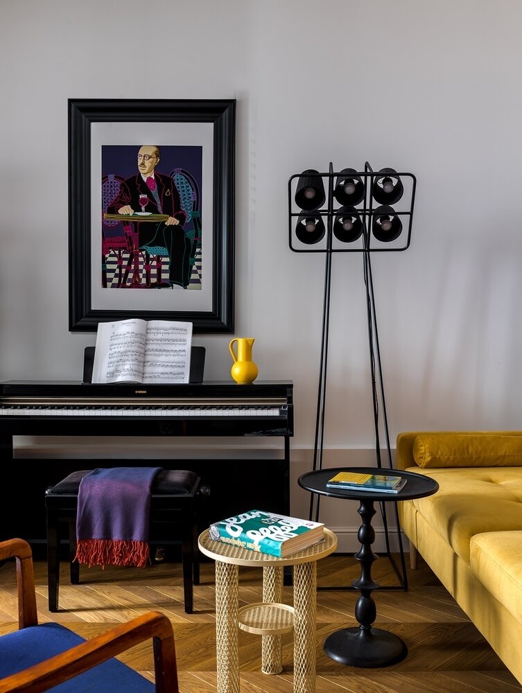 Фотография: Гостиная в стиле Современный, Эклектика, Квартира, Проект недели, Самара, 2 комнаты, 40-60 метров, Virstak design – фото на INMYROOM Фотография: Гостиная в стиле Современный, Эклектика, Квартира, Проект недели, Самара, 2 комнаты, 40-60 метров, Virstak design – фото на INMYROOM