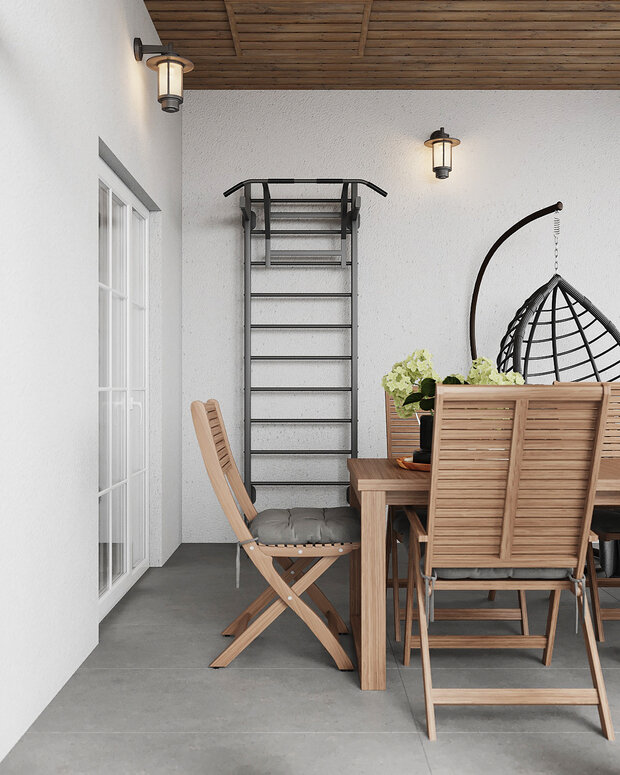 Фотография: Терраса в стиле Лофт, Современный, Эклектика, Классический, Дом, Проект недели, Дом и дача, 4 и больше, Более 90 метров, Нижегородская область, Ольга Матренина – фото на INMYROOM