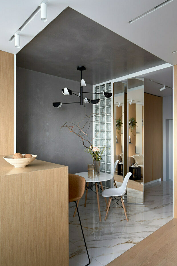 Фотография: Кухня и столовая в стиле Современный, Минимализм, Эко, Квартира, Проект недели, Монолитный дом, 2 комнаты, 40-60 метров, Студия дизайна интерьеров Алексея Сушкова, Алексей Сушков, Белгород – фото на INMYROOM