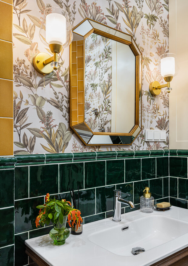 Фотография: Ванная в стиле Классический, Современный, Эклектика, Квартира, Проект недели, Новая Москва, Монолитный дом, 2 комнаты, 60-90 метров, Наталья Широкорад, Винтажный – фото на INMYROOM