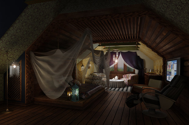 Фото из портфолио Частный «Spa-dom» в колониальном стиле – фотографии дизайна интерьеров на INMYROOM